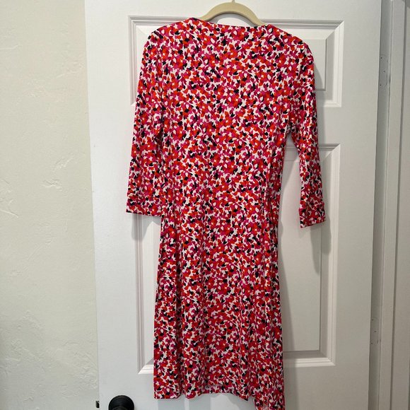 DVF Size 2 New Julian Two Leaf Dance Wrap Dress - Picture 15 of 16